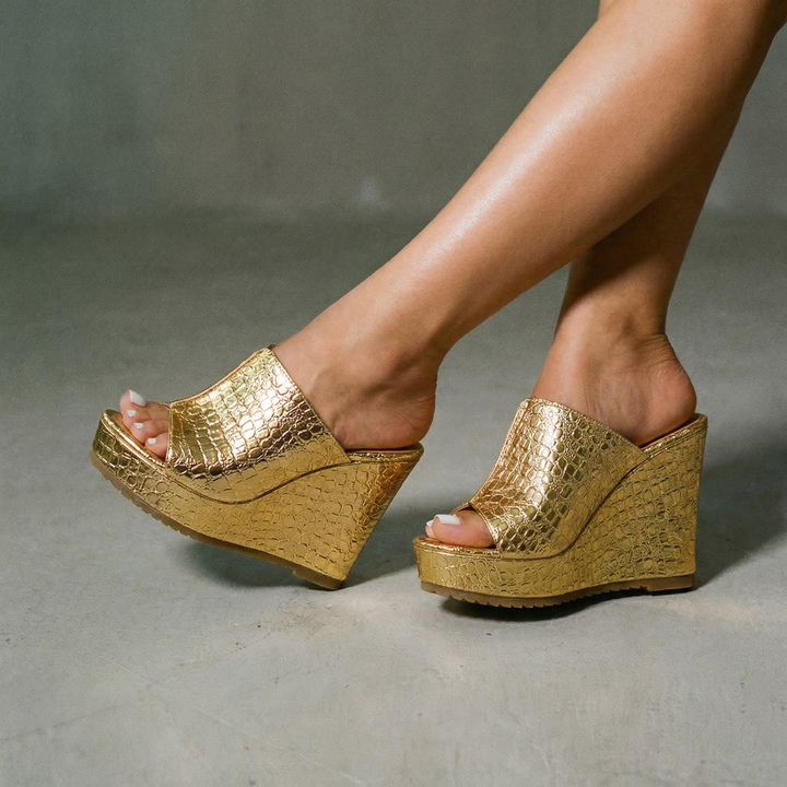 Elara | Luxe Shine sandale na klinu